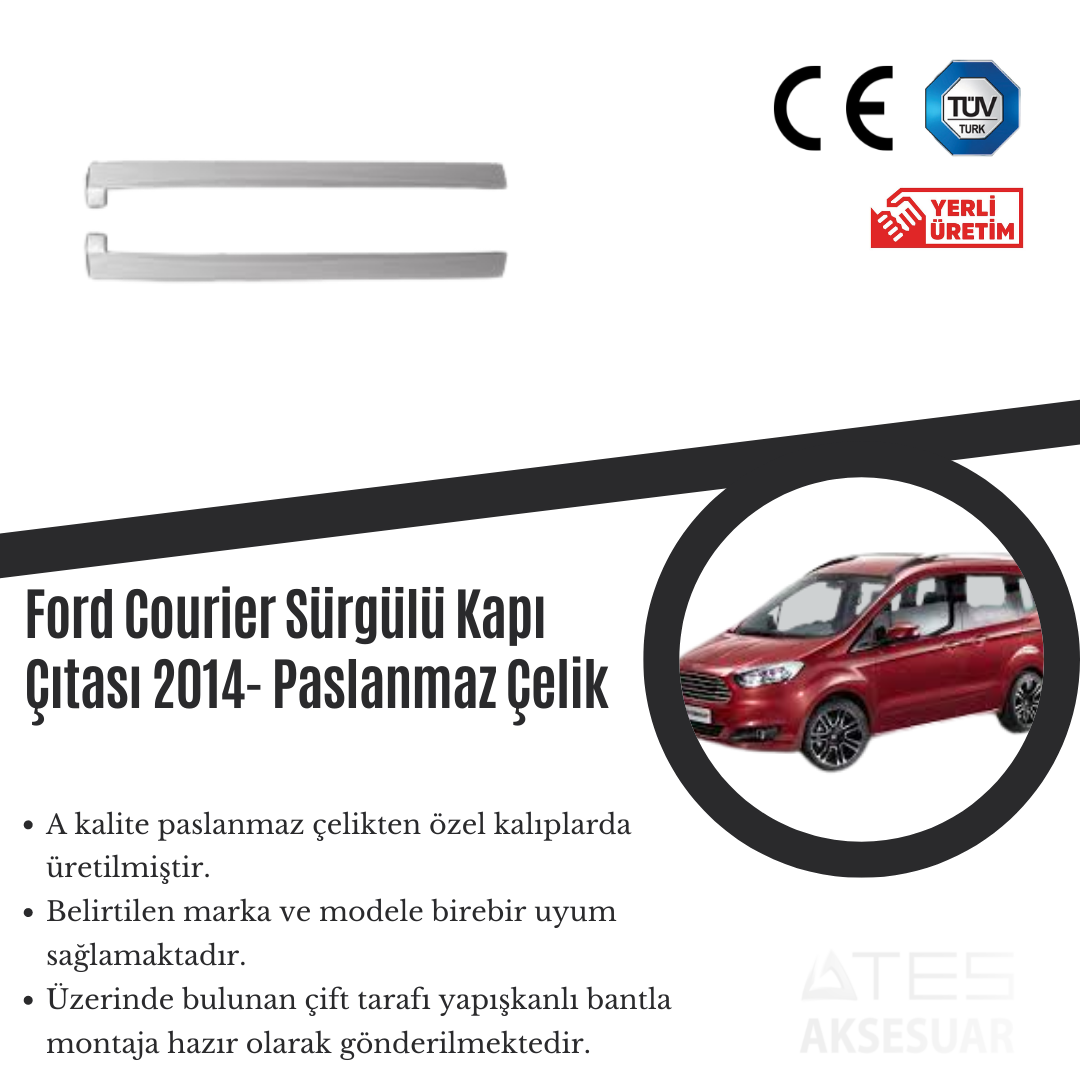 Ford Courier 2014 Sürgülü Kapı Çıtası