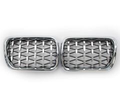 3 SERISI 1997-1999 E36 IÇIN UYUMLU DIAMOND PANJUR (BÖBREK)  KROM ÇERÇEVE