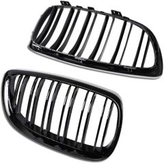 3 SERISI E92 2006-2009 IÇIN UYUMLU M3 GÖRÜNÜM BÖBREK (CIFT CIZGI PANJUR) PIANO BLACK
