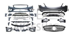 MERCEDES W205 C SERİSİ MAKYAJLI AMG OEM TAMPON SETİ ( OEM AMG DÖNÜŞÜM )