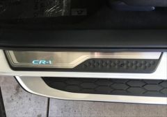 CR-V 2018-2019 IÇIN UYUMLU  KAPI ESIGI NIKELAJI MAVI