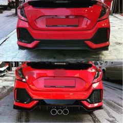 CIVIC FK7 2016-2020 IÇIN UYUMLU HB TYPER ARKA TAMPON EK