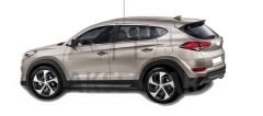 Hyundai Tucson Krom Cam Çerçevesi 14 Parça 2015 ve Sonrası