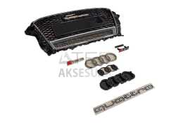 AUDI A3 2013-2016 PANJUR RS3 - KROM ÇERÇEVE - QUATRO YAZILI