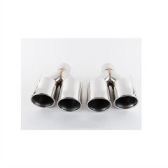 M-PERFORMANCE YUVARLAK EGZOZ UCU SETI SILVER