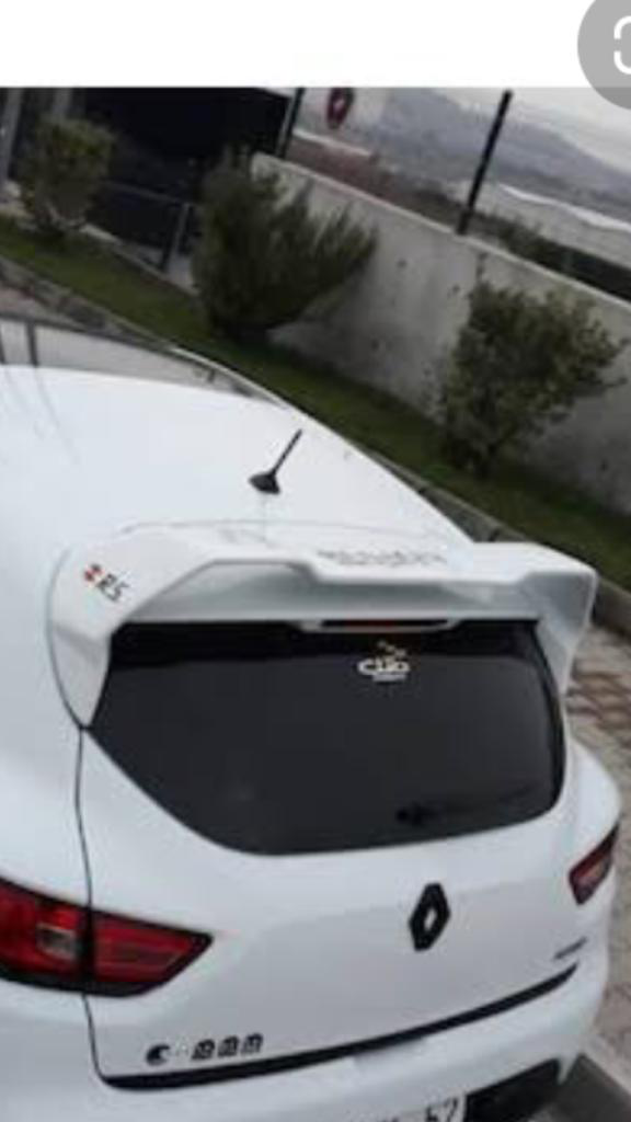 Renault Clio 4 RS Spoiler Boyalı