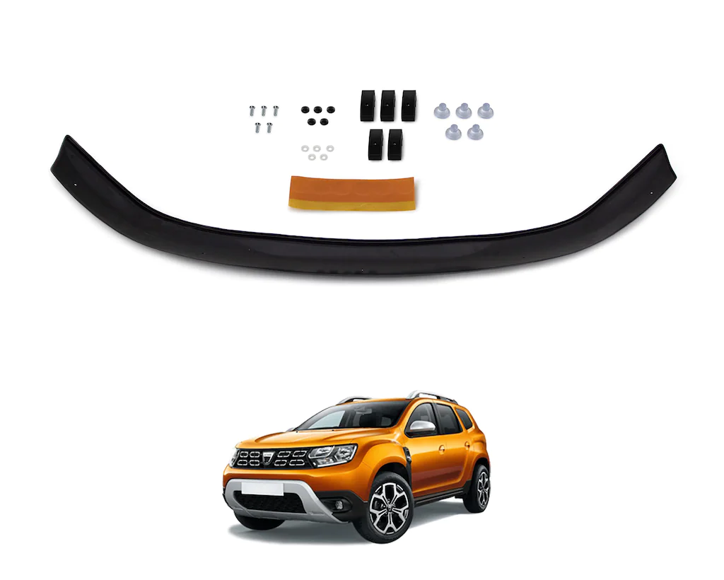 Dacia Duster Ön Kaput Koruyucu Rüzgarlık 4mm (ABS) 2018-›