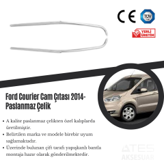 Ford Courier 2014 Cam Çıtası Paslanmaz Çelik