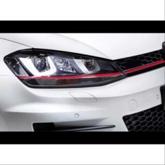 GOLF 7 MK7 2012-2018 IÇIN UYUMLU U LED FAR GTI KIRMIZI