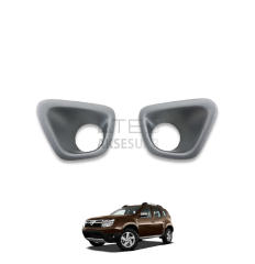 Dacia Duster Sis Farı Çerçevesi Mat Gri 2010-2017