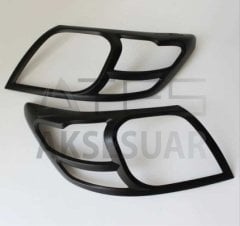 TOYOTA HILUX VIGO 2012-2015 FAR ÇERÇEVE KAPLAMA SIYAH