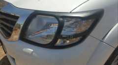 TOYOTA HILUX VIGO 2012-2015 FAR ÇERÇEVE KAPLAMA SIYAH