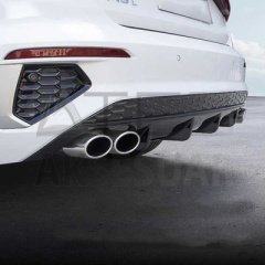 AUDI A3 SEDAN 2021+ 4 EGZOZ DİFÜZÖR -PIANO BLACK