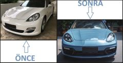 PANAMERA 2011-2013 IÇIN FULL FACELIFT 2018 GTS IÇIN UYUMLU BODY KIT (Farlar Dahil)