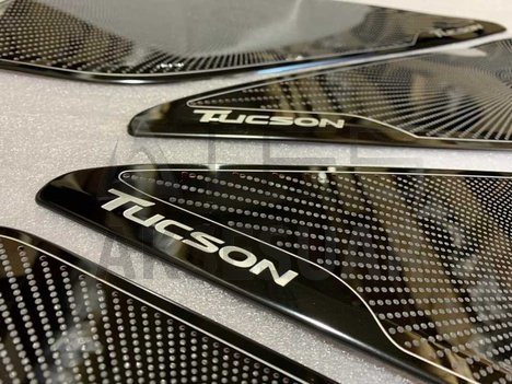 HYUNDAI TUCSON 2015-2018 IC KAPI KOLU KAPLAMA - KARBON