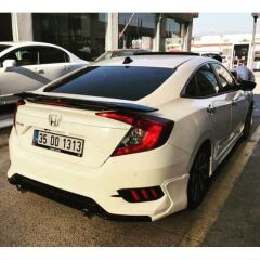 CIVIC FC5 2016-2020 IÇIN UYUMLU TURBO SPOYLER ISIKSIZ (BOYASIZ)