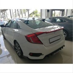 CIVIC FC5 2016-2021 IÇIN UYUMLU  TYPER MODEL CAM ÜSTÜ SPOILER (BOYASIZ)