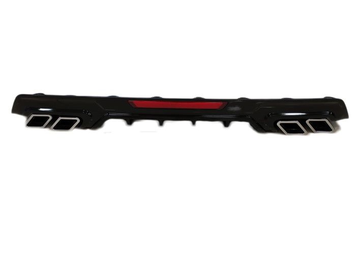 CIVIC FC5 2016-2020 IÇIN UYUMLU DIFÜZÖR KARE EGZOZ  PIANO BLACK