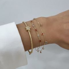 Renkli Baget Taşlı Bileklik – BLK0735