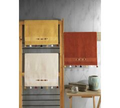 Cotton Box Fit V1 50x90 3'lü Havlu Seti Mercan/Hardal/Bej