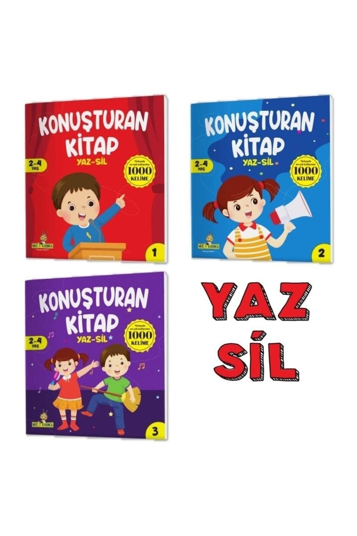 Konuşturan Kitap Serisi 2-4 Yaş Yaz-sil