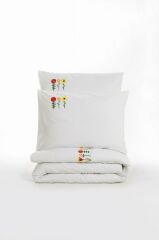 Cotton Box Brode Ranforce Çift Kişilik Nevresim Takımı Mina Pembe