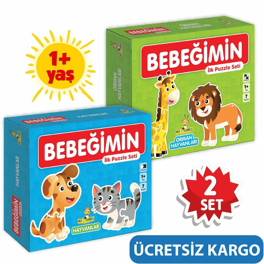 Mucit Karınca Bebeğimin İlk Puzzle Seti 2 Set