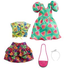 GWF04 Barbie'nin Kıyafet Koleksiyonu 2'li Paketler / +3 yaş