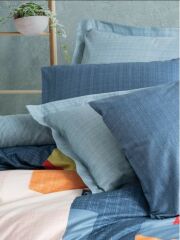 Cotton Box Modern Çift Kişilik Nevresim Takımı Cosy Mavi 8680108068120