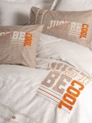 Cotton Box Mood Nakışlı Ranforce Çift Kişilik Nevresim Takımı Cool Kahve 8680108071168