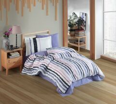 Hobby Tek Kişilik Poplin Nevresim Takımı Trend Mavi