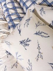 Cotton Box Flanel Nevresim Takımı Tek Kişilik Lavanid Mavi