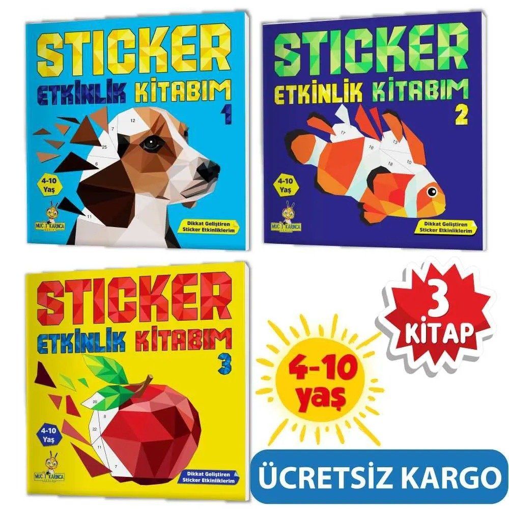 Mucit Karınca Sticker Etkinlik Kitabım 4-10 Yaş