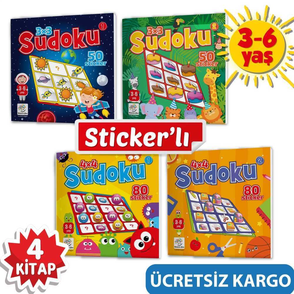 Stıckerlı Sudoku Seti 3-6Yaş