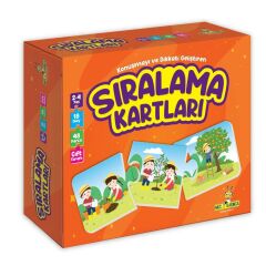 Sıralama Kartları Konuşmayı ve Dikkati Geliştiren Puzzle 2-4 Yaş