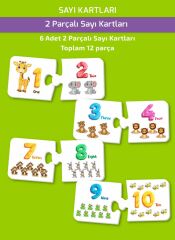 Sıralama Kartları Konuşmayı ve Dikkati Geliştiren Puzzle 2-4 Yaş