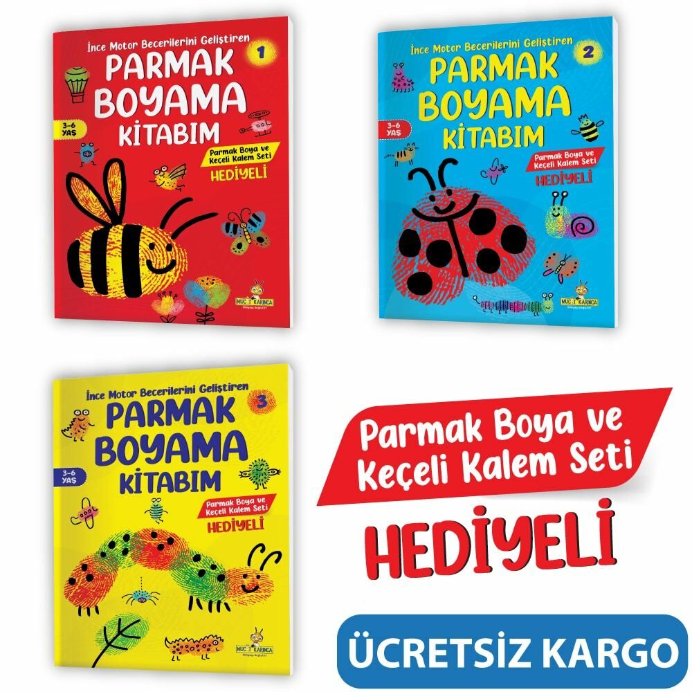 Parmak Boyama Seti 3-6 Yaş