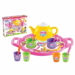 01593 CANDY TEPSİLİ ÇAY SET