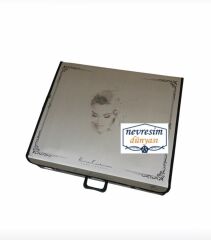 Nevresim Dünyası Anna Karina Çift Kişilik Çeyizlik Battaniye Takımı Safir Cappucino