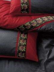 Cotton Box Folk Art Çift Kişilik Nevresim Takımı Lienzo Antrasit 8680108078242