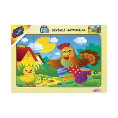 Ahşap Eğitici Puzzle Sevimli Hayvanlar