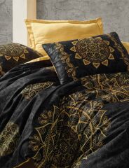 Cotton Box Çift Kişilik Saten Nevresim Takımı Alvina Gold