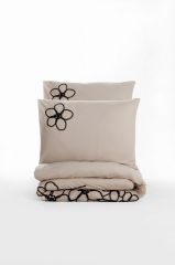 Cotton Box Brode Ranforce Çift Kişilik Nevresim Takımı Panos Kahve