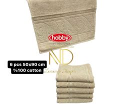 Hobby Sultan Bej 70x140 6'lı Havlu Seti