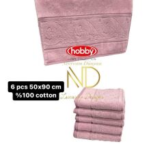 Hobby Sultan Gül Kurusu 70x140 6'lı Havlu Seti