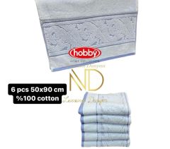 Hobby Sultan Mavi 70x140 6'lı Havlu Seti