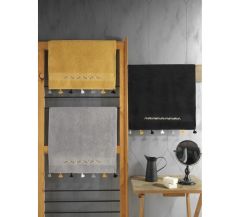 Cotton Box Fit V4 50x90 3'lü Havlu Seti Siyah/Hardal/Gri