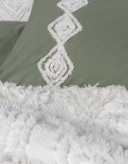 Cotton Box Ranforce Çift Kişilik Yatak Örtülü Nevresim Takımı Limi Luke Krem
