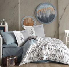 Hobby Çift Kişilik Poplin Nevresim Estate Taş