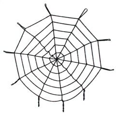 Halloween Cadılar Bayramı Örümcek Ağ Dekor Siyah 1.5 Metre